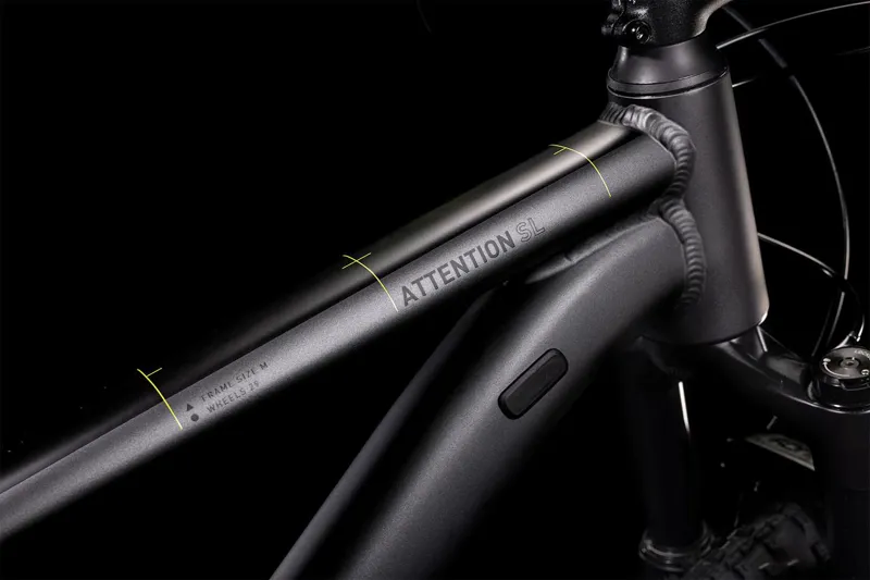 Cube Attention Sl Hardtail Mountain Bike 2022 Grey/Lime -2